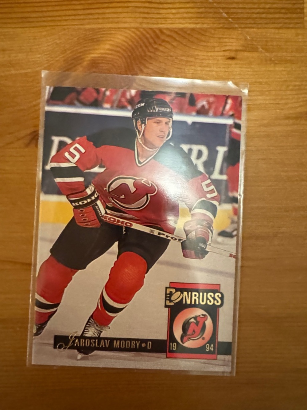 Russ Hockey Trading Card - Red, Black, White